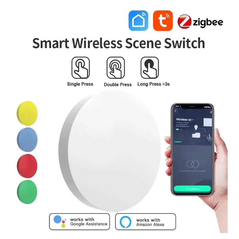 Smart Home App - Tuya ZigBee Smart Wireless Button Scene