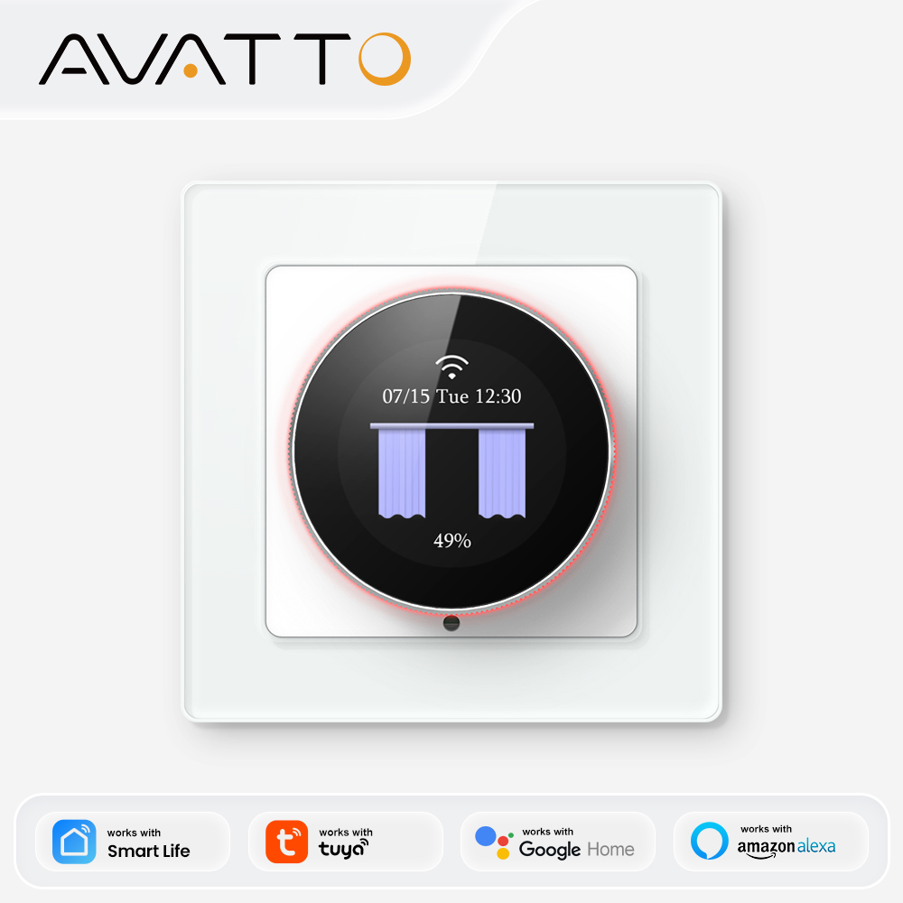 Smart Home Europe - AVATTO WiFi Smart Knob Curtain Switch,With