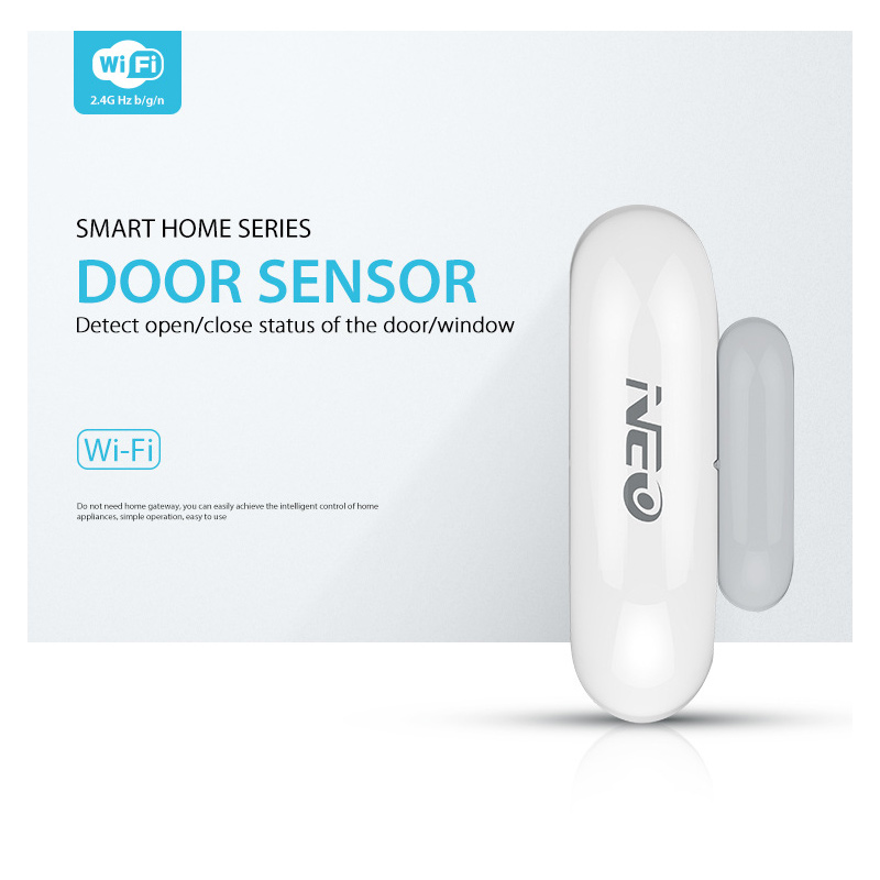 Wireless Door Sensor - Tuya WiFi Door&Window Sensor Intelligent Wireless