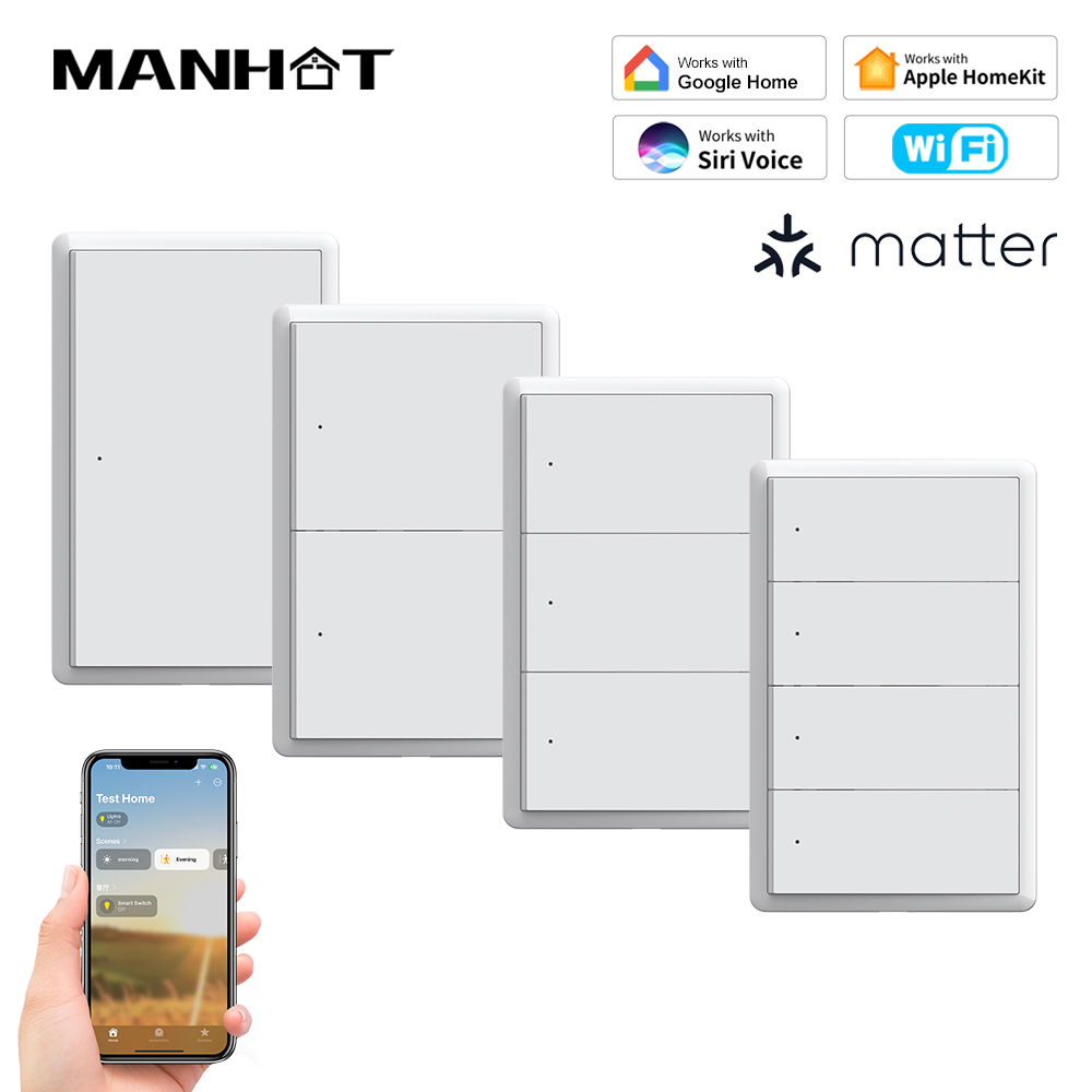 Smart Home App - MANHOT Homekit WiFi Smart Switch No