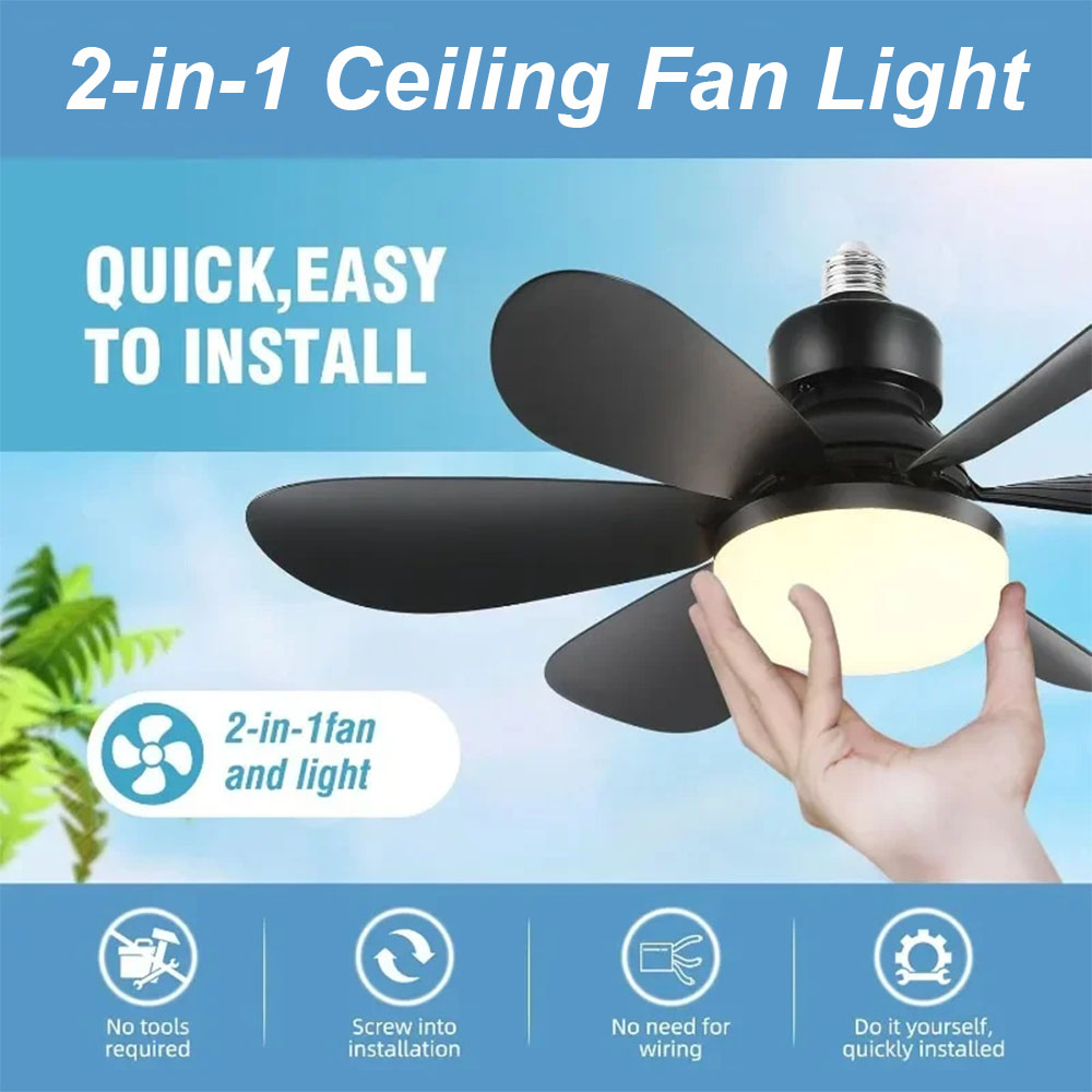 Smart Home Ventilation System - 30/40W Ceiling Fan Lighting Color Temperature