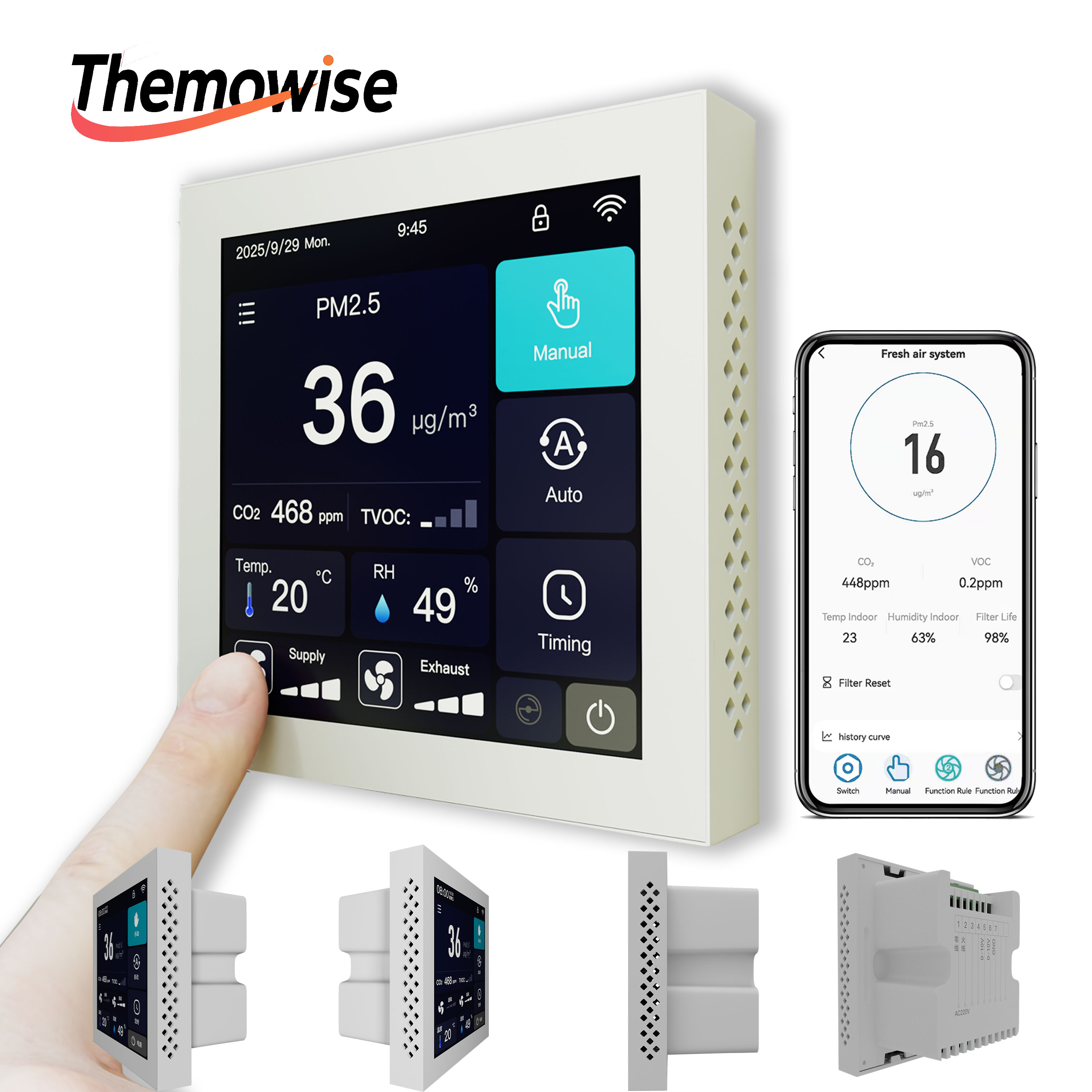 WIFI Home Smart Air Quality Ma - огляд і ціна Smart Home Ventilation System