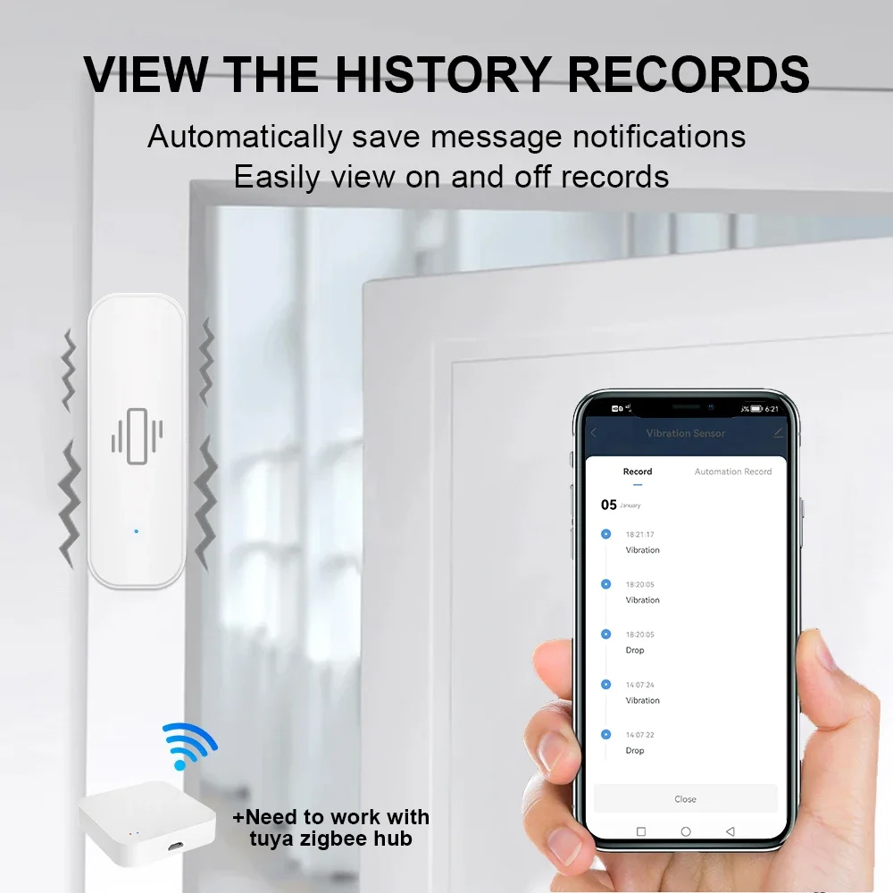 Smart ZigBee Vibration Sensor  - огляд і ціна Smart Home Monitor