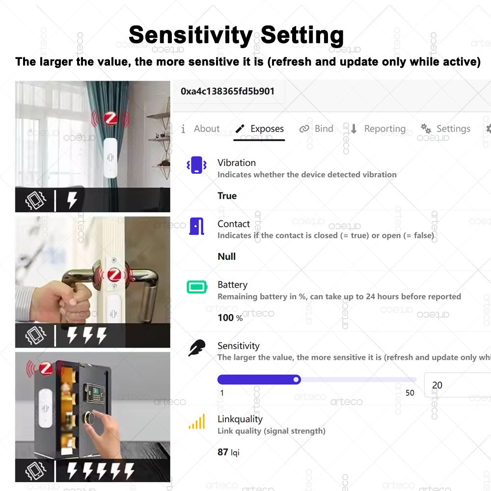 ZigBee Smart Vibration Sensor  - огляд і ціна Smart Home Monitor