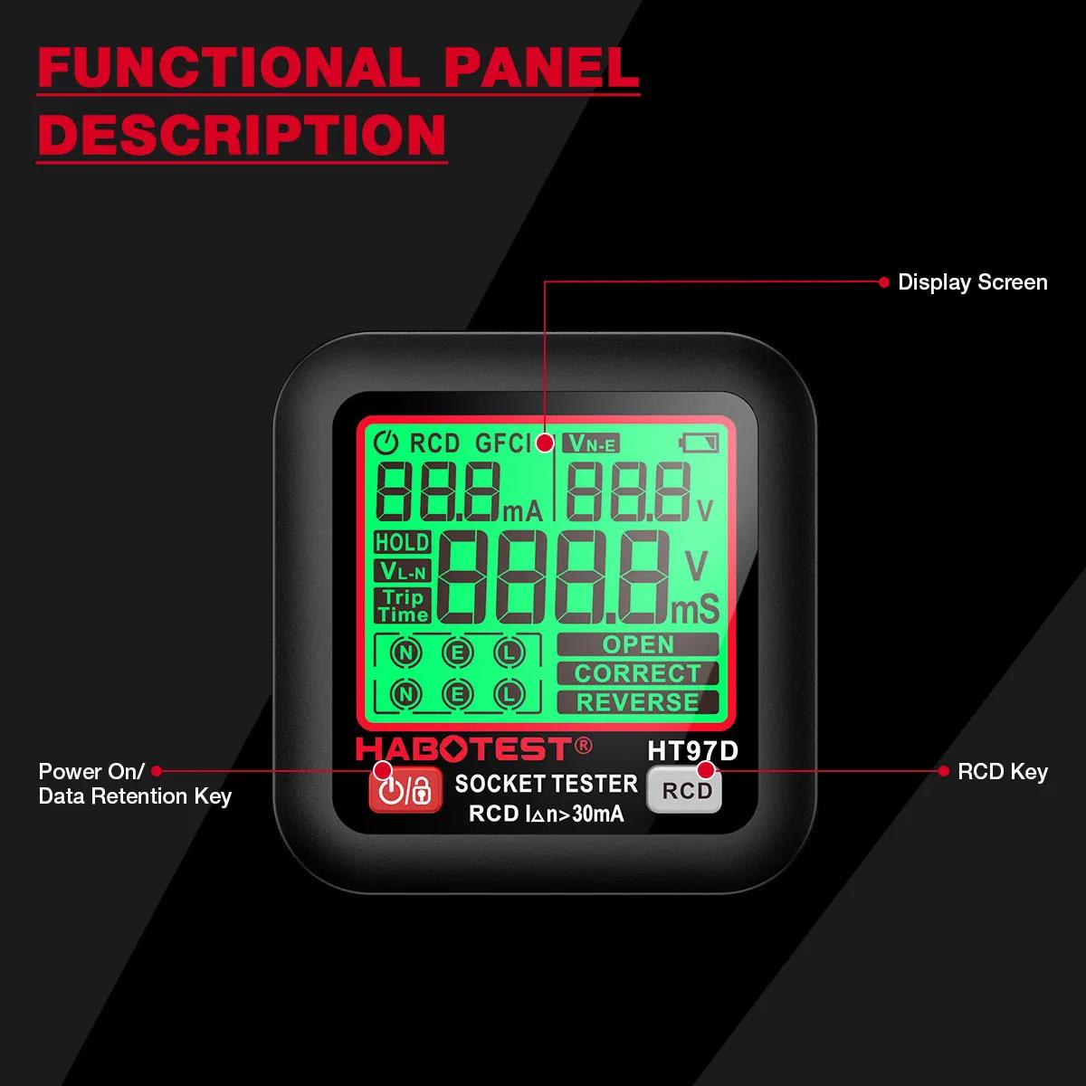 HABOTEST HT97 Digital Socket T - огляд і ціна Smart Home Europe