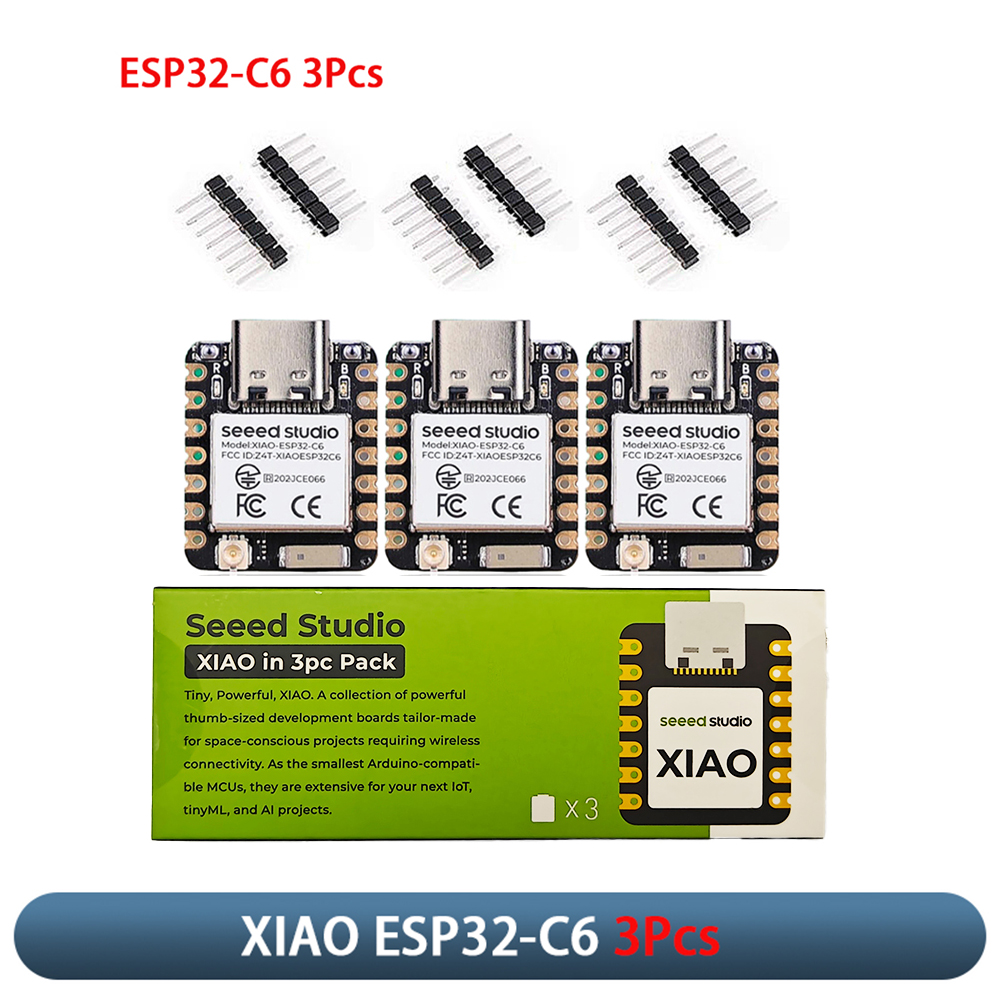 XIAO ESP32-C6 3Pcs Development - огляд і ціна Smart Home Iot