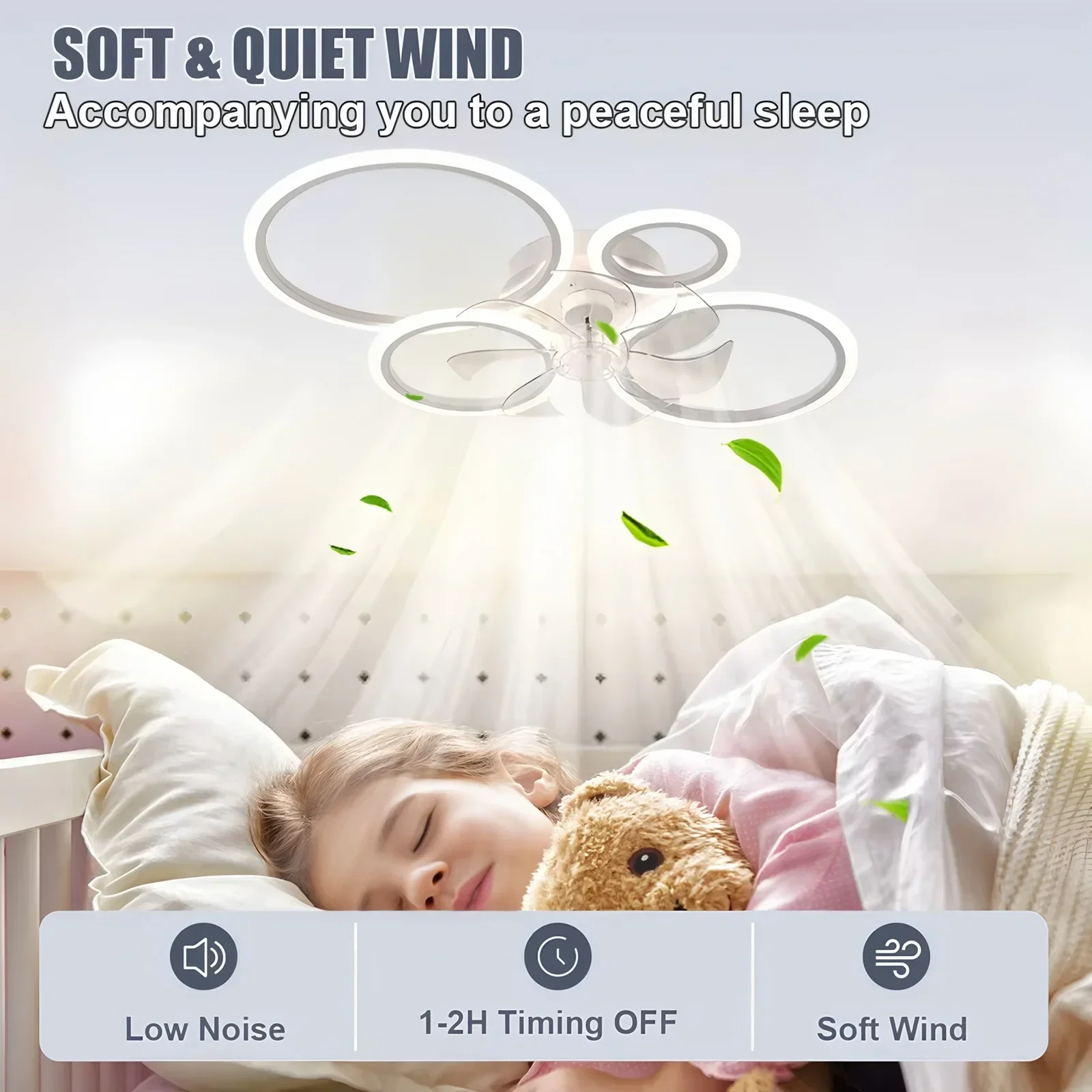 Ring Ceiling Fan with LED Ligh - огляд і ціна Smart Home Ventilation System