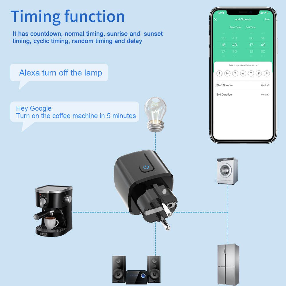 Tuya Smart Socket WiFi Remote  - огляд і ціна Tuya Wifi Socket