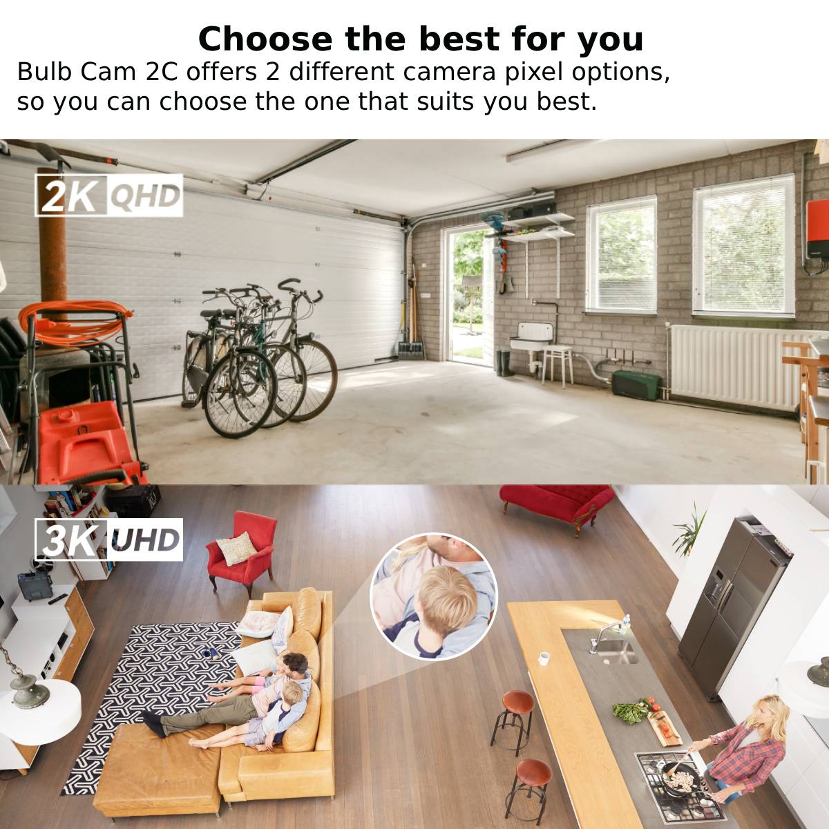 IMOU Bulb Cam 2C 3MP/5MP 2K/3K - огляд і ціна Smart Home Imou