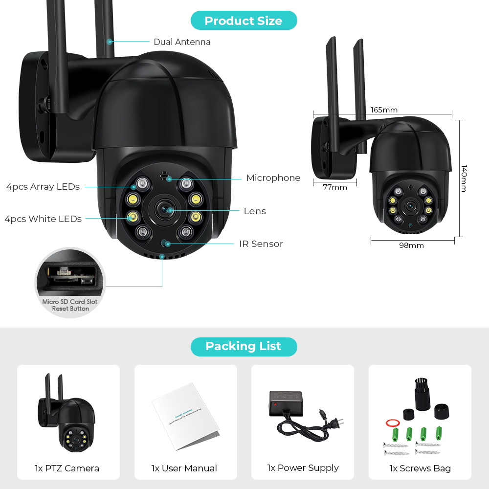 8MP Outdoor 4.0X Zoom Surveill - огляд і ціна Smart Home Imou