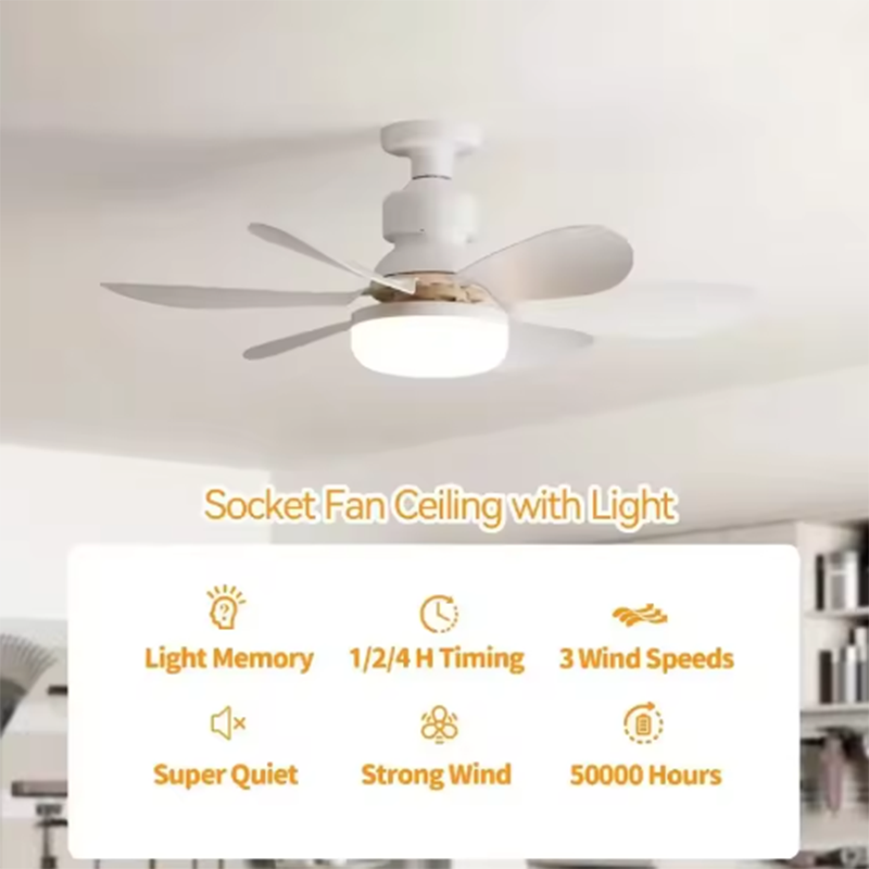 2026 Home E27 LED Ceiling Fan  - огляд і ціна Smart Home Ventilation System