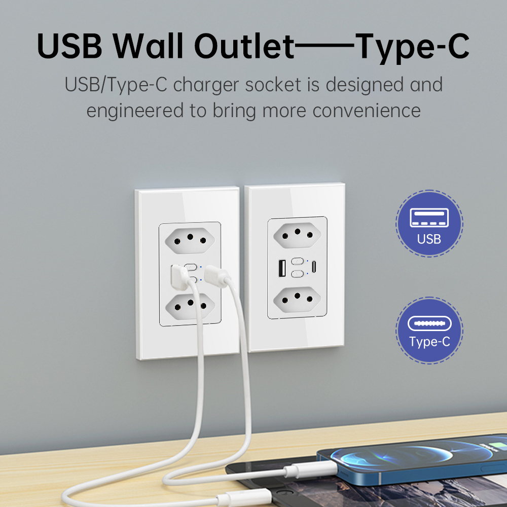 MANHOT Wifi Smart Brazil Socke - огляд і ціна Tuya Wifi Socket