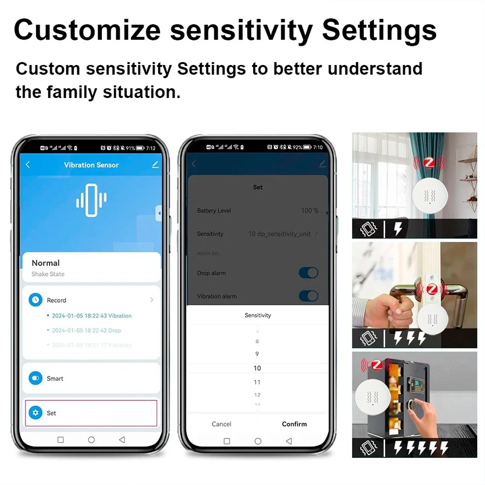 Tuya ZigBee Smart Vibration &  - огляд і ціна Smart Home Monitor