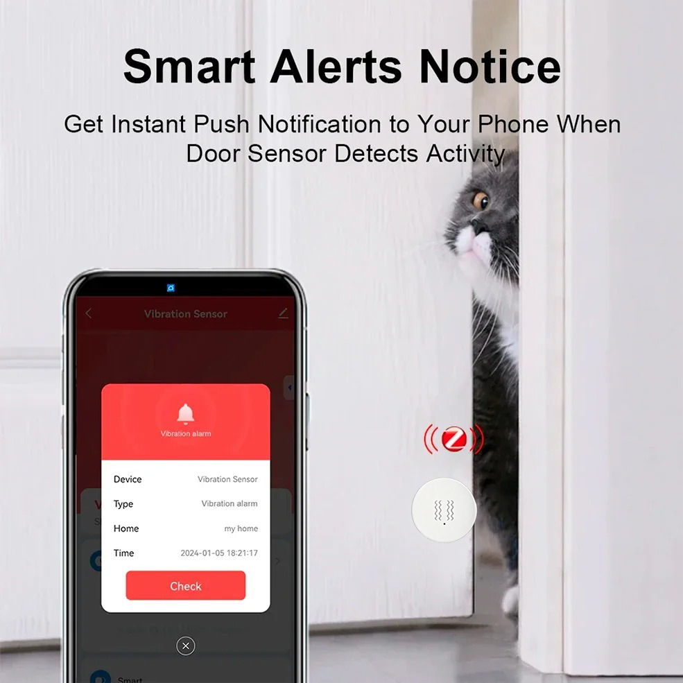 Tuya ZigBee Smart Vibration &  - огляд і ціна Smart Home Monitor