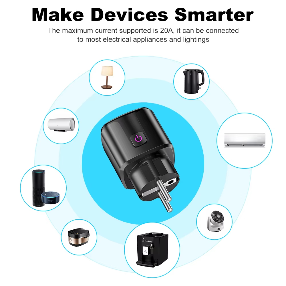 20A AC100-240V Wifi Smart Plug - огляд і ціна Smart Home Elements