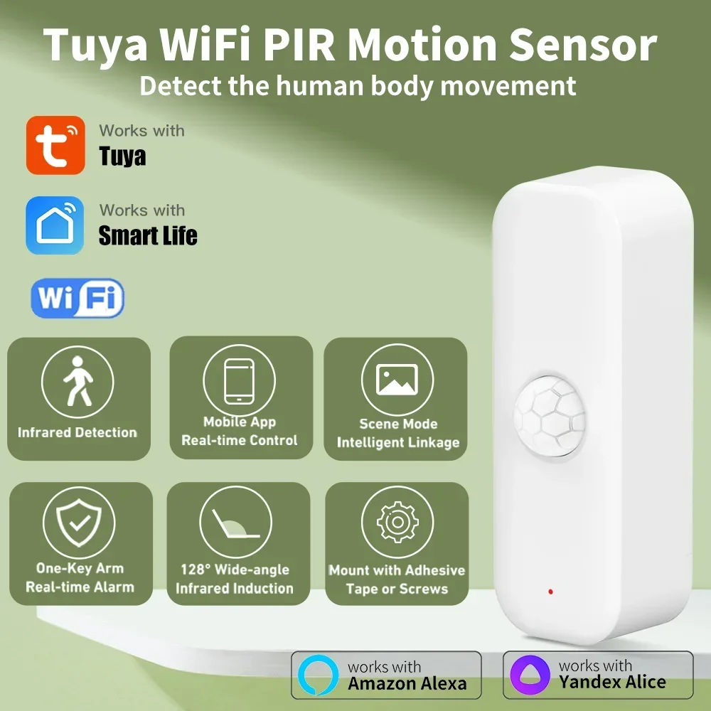 Tuya WiFI Motion Sensor PIR Sm - огляд і ціна Smart Home Tools