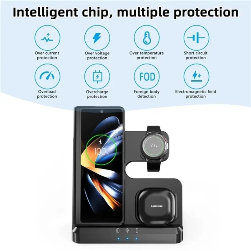 3 in 1 Wireless Charger Statio - огляд і ціна Smart Home Samsung