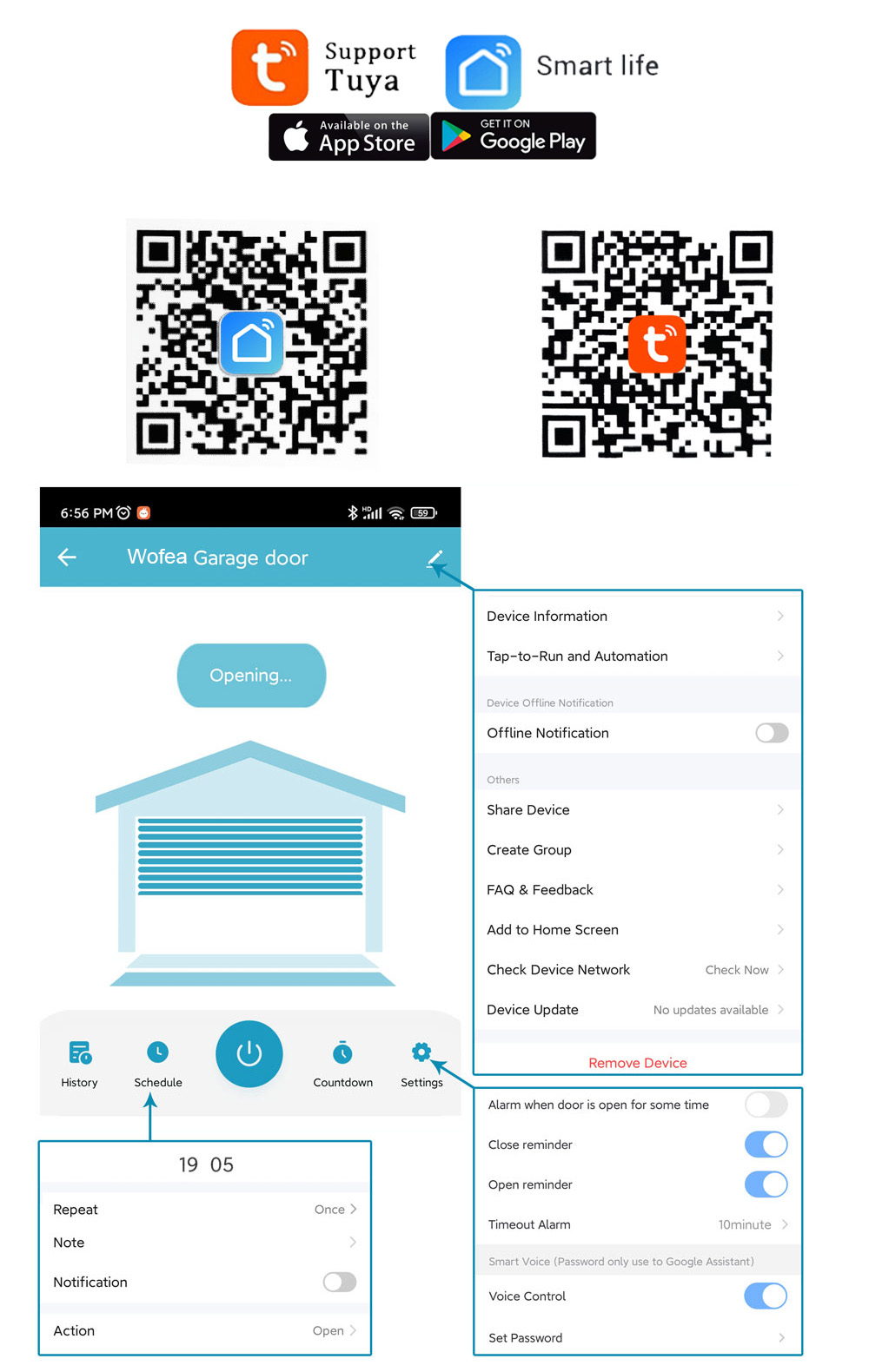 Wofea Tuya Smart WIFI 2.4G Gar - огляд і ціна Smart Home Europe